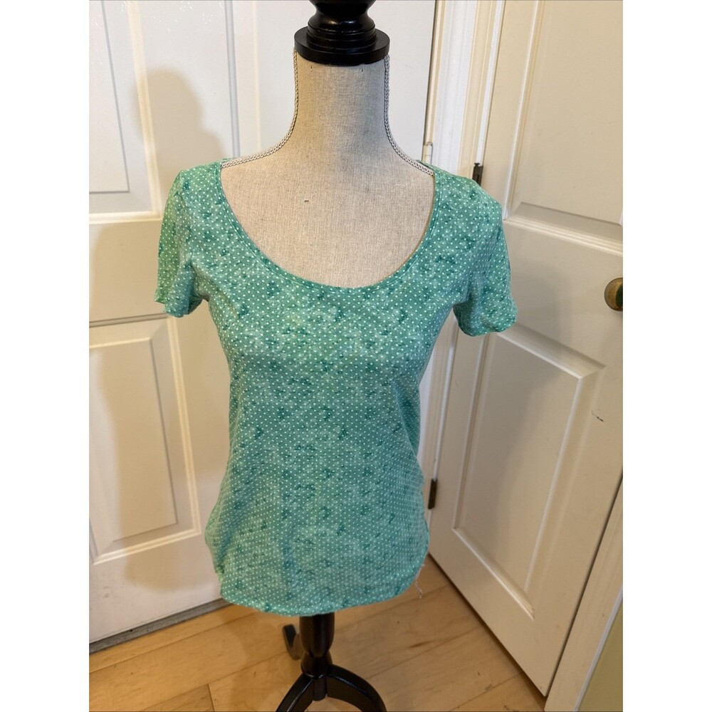 GREEN POLKADOT TEE American Eagle Ultimate T Shirt Size M Women’s